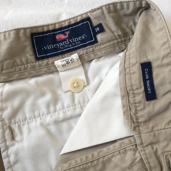 Pre-loved Mens size 28 VV tan club shorts - Picture 2 of 5